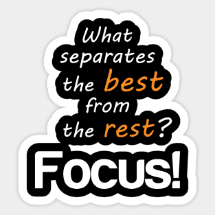 focus motivation Sticker